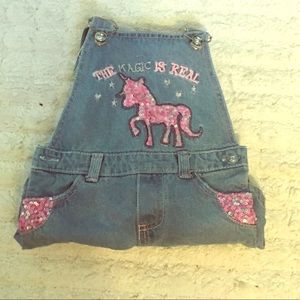 Baby bib unicorn jeans